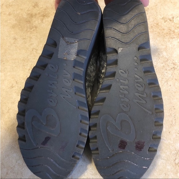 Bernie Mev woven silver open toe rocker shoes size 8.5 - Picture 8 of 8